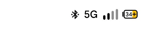 android status bar, see text below for why it’s bad