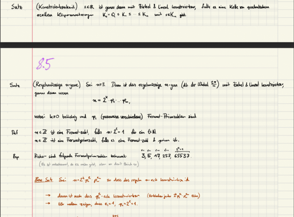 (Example image showing my notes on a geometry class)